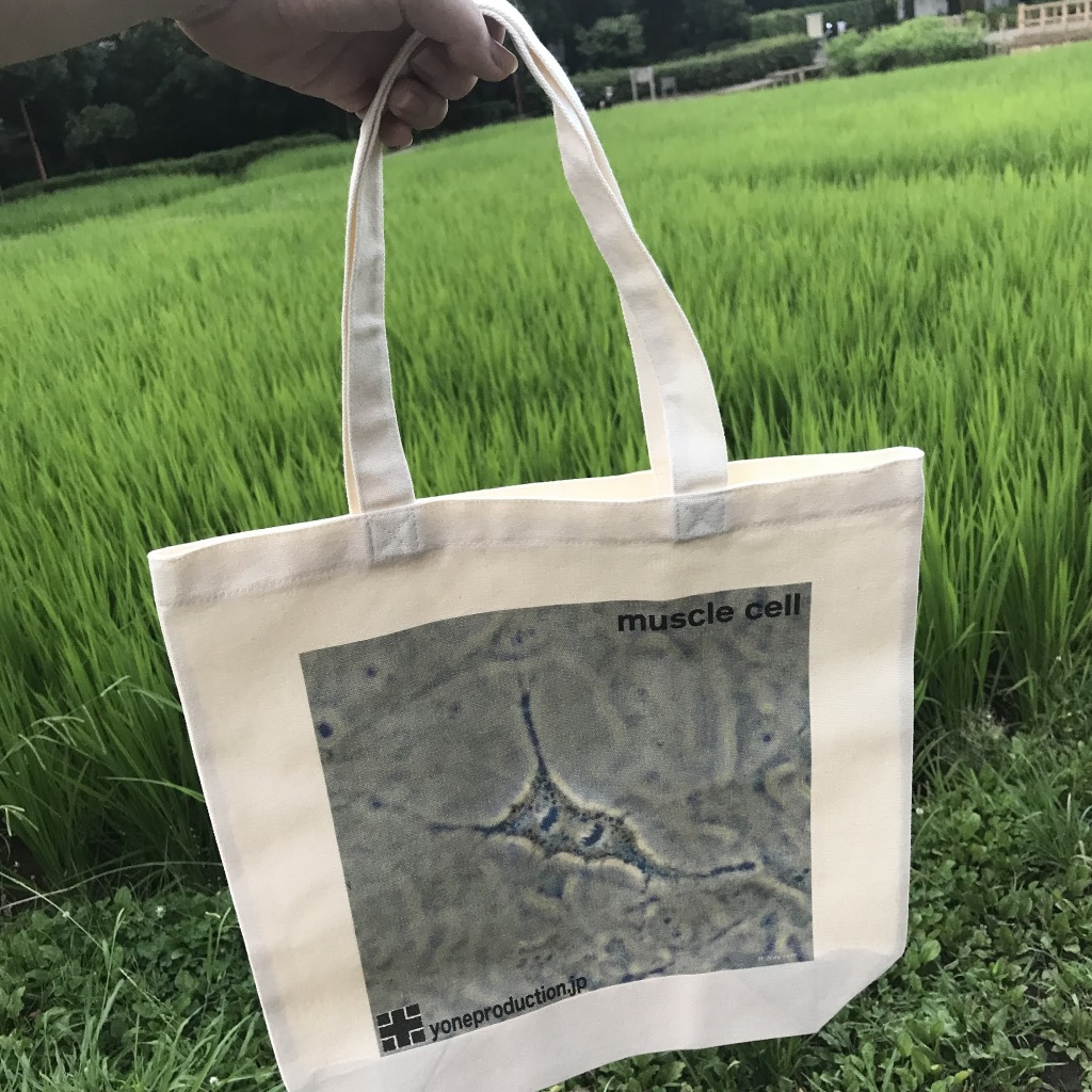 筋肉細胞のトートバッグ