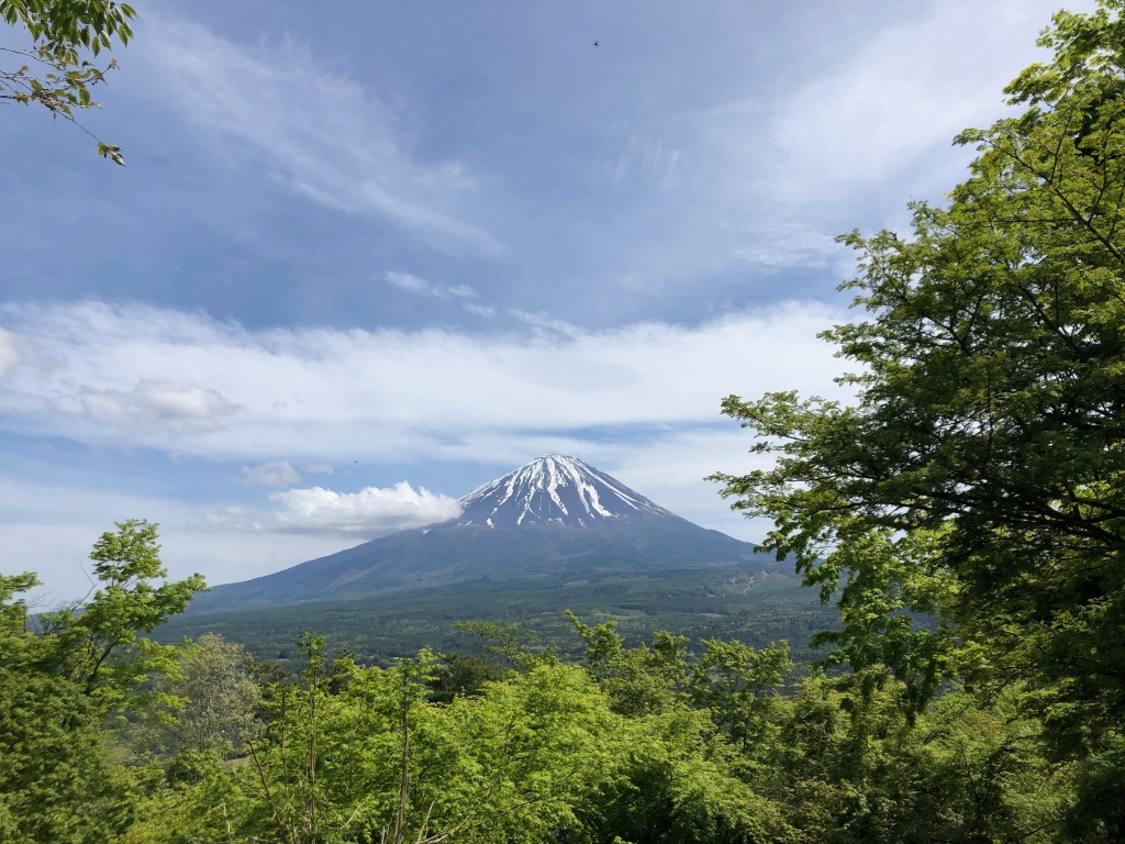 富士山を一望する展望台