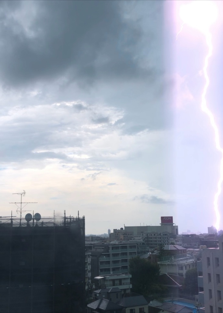 9.11激しい雷雨が東京神奈川を襲いました